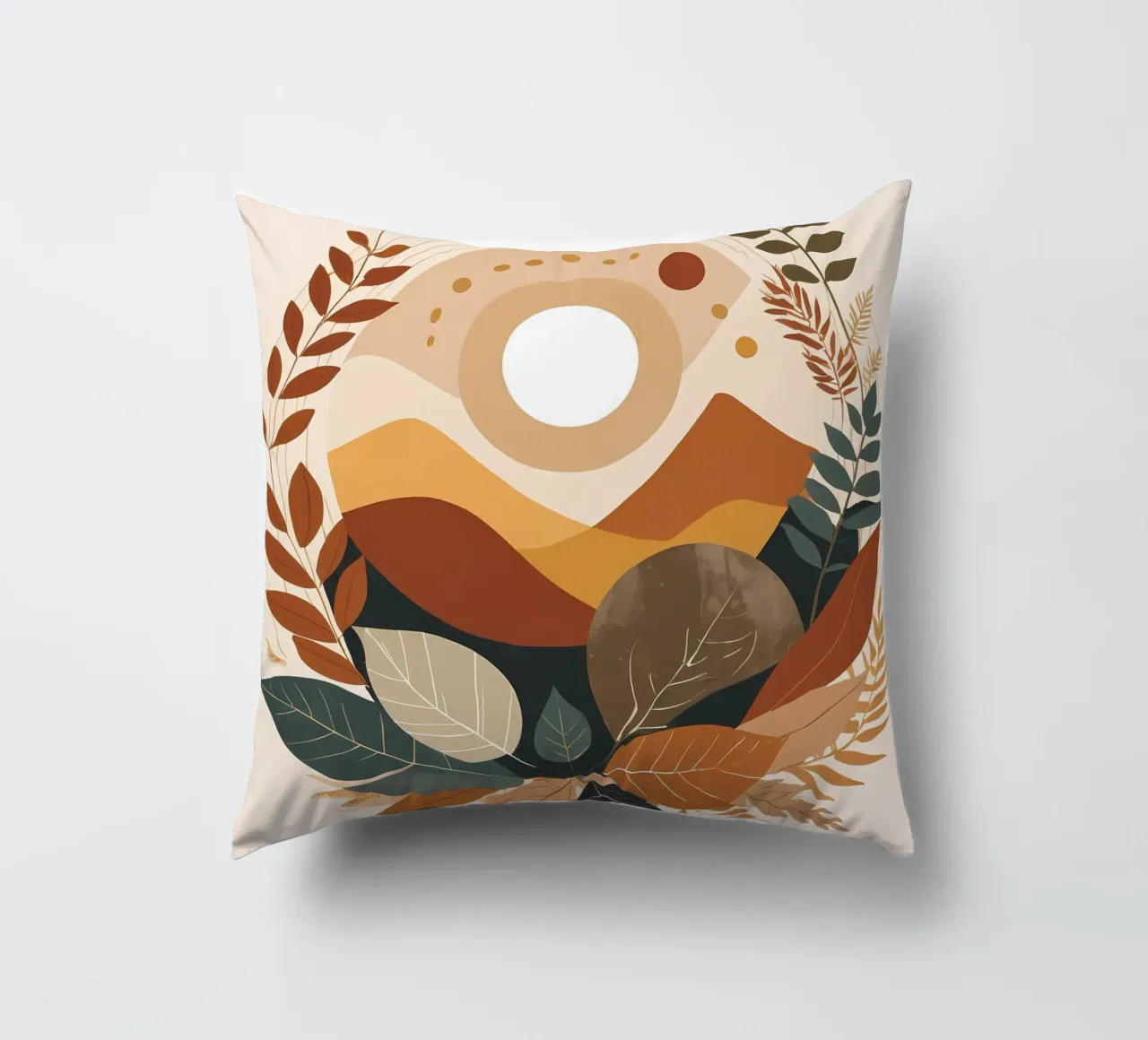 Desert Sunset Serenity cuscino da Artistic-shop