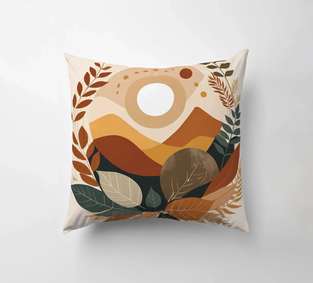 Desert Sunset Serenity cuscino da Artistic-shop