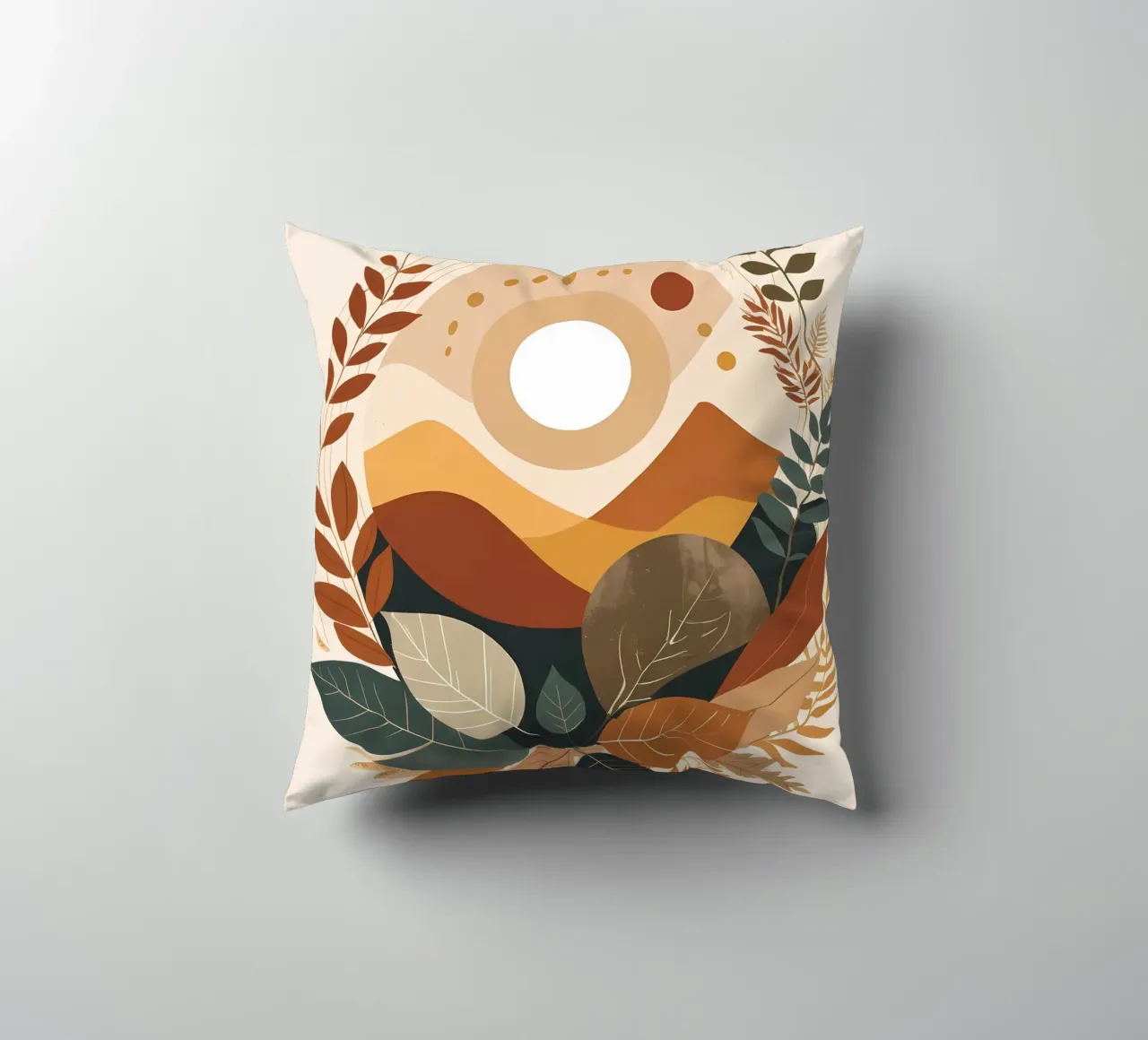 Desert Sunset Serenity cuscino da Artistic-shop