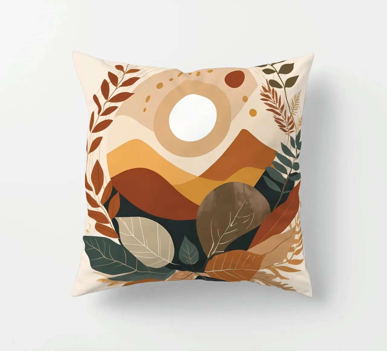 Desert Sunset Serenity cuscino da Artistic-shop