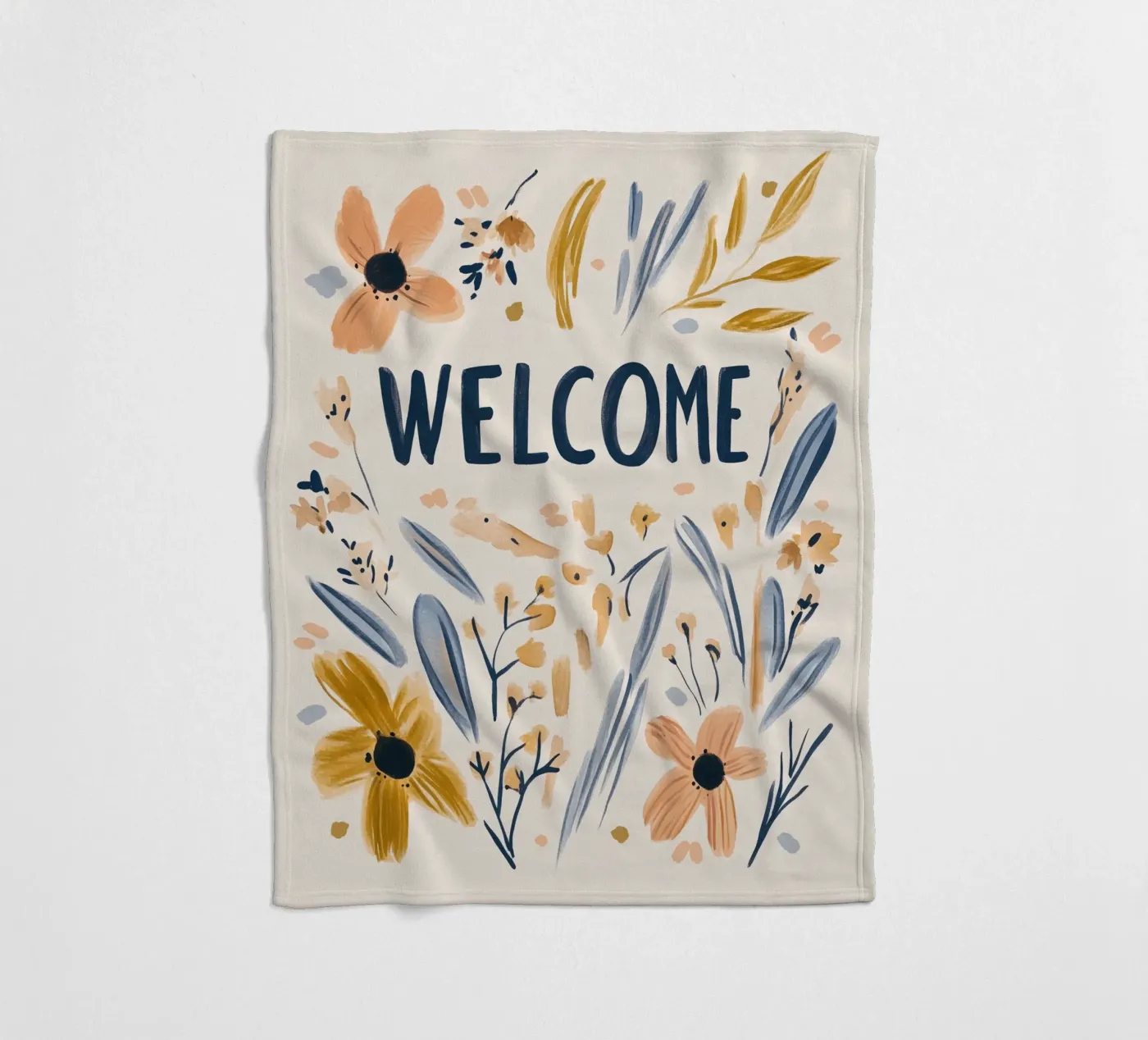 Welcome (Version 1) Fleecedecke von treechild