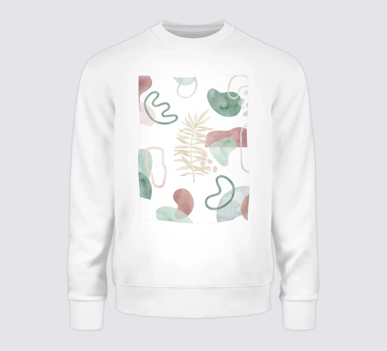 Abstract palm tree pattern - Modern botany sweatshirt by Whole©