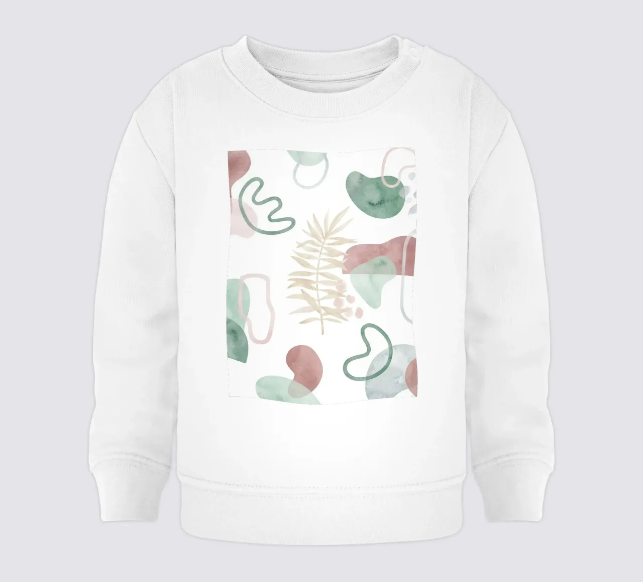 Abstract palm tree pattern - Modern botany baby sweatshirt by Whole©