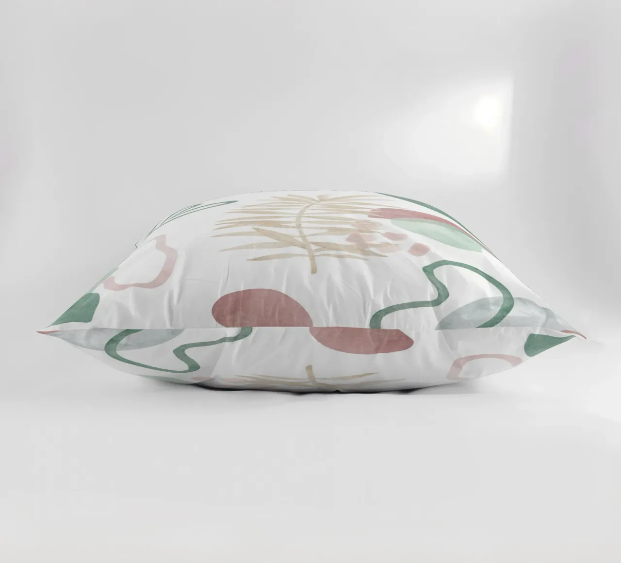 Abstract palm tree pattern - Modern botany decorative cushion by Whole©