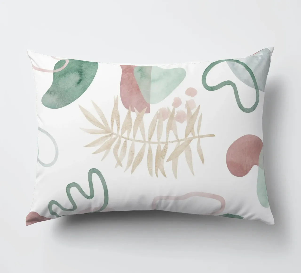 Abstract palm tree pattern - Modern botany decorative cushion by Whole©