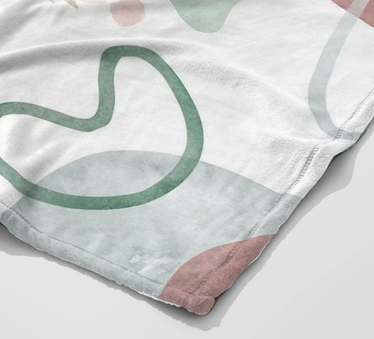 Abstract palm tree pattern - Modern botany fleece blanket by Whole©