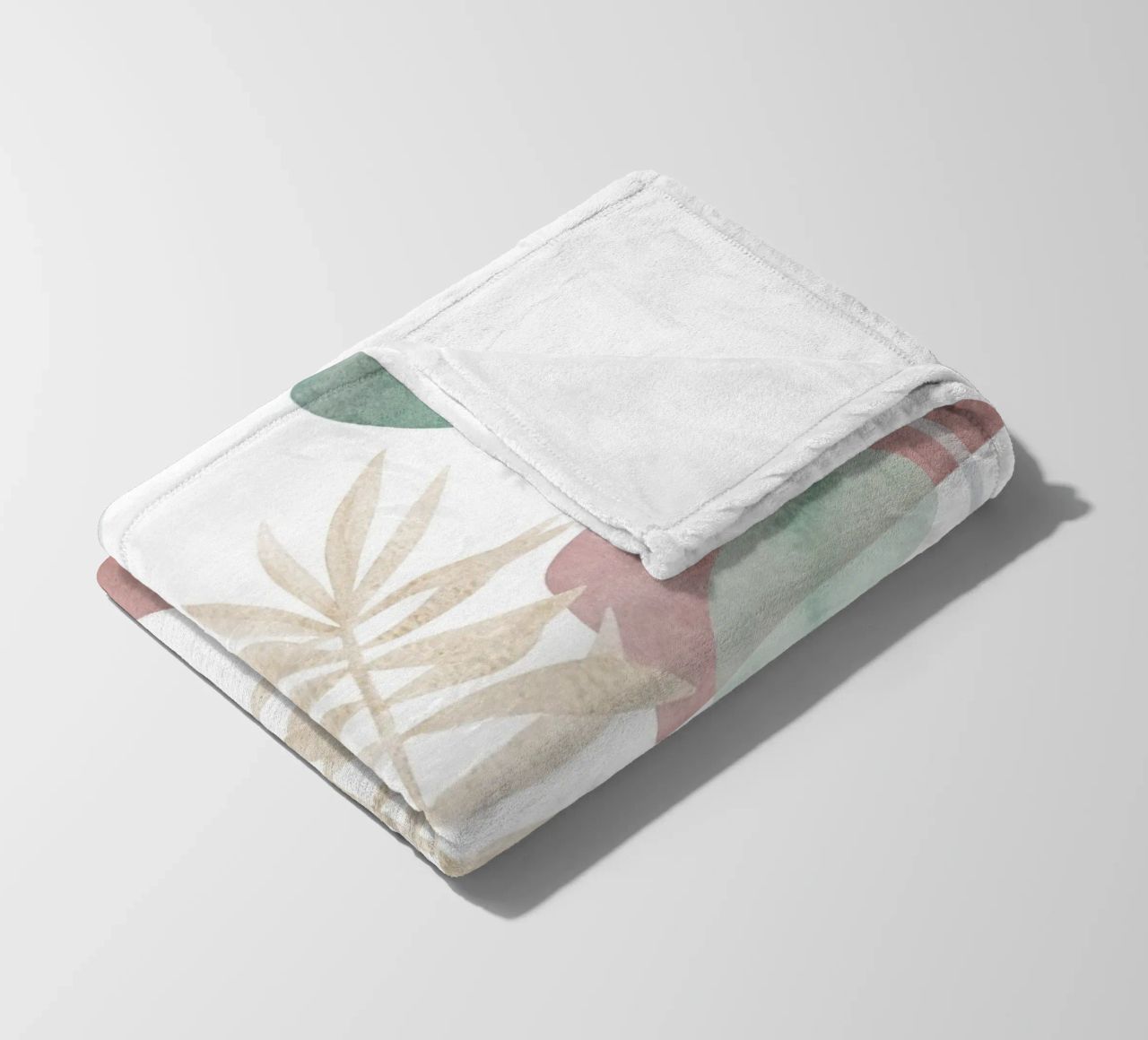 Abstract palm tree pattern - Modern botany fleece blanket by Whole©