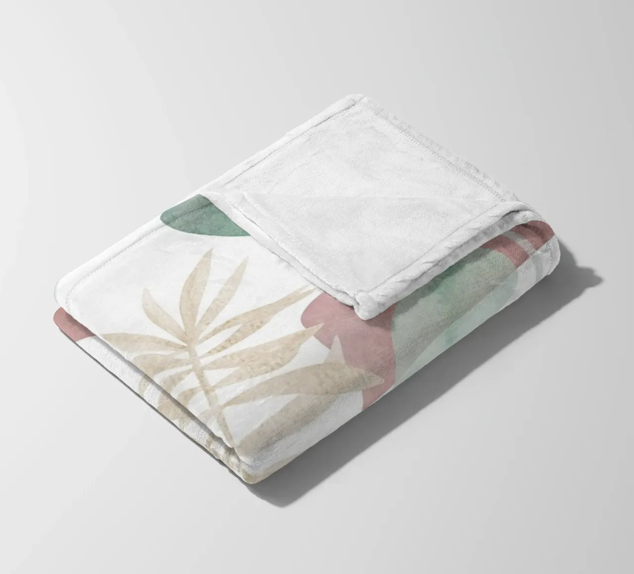 Motif de palmier abstrait - Botanique moderne plaid polaire de Whole©