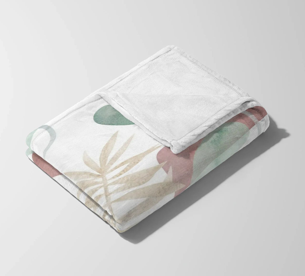 Abstract palm tree pattern - Modern botany fleece blanket by Whole©