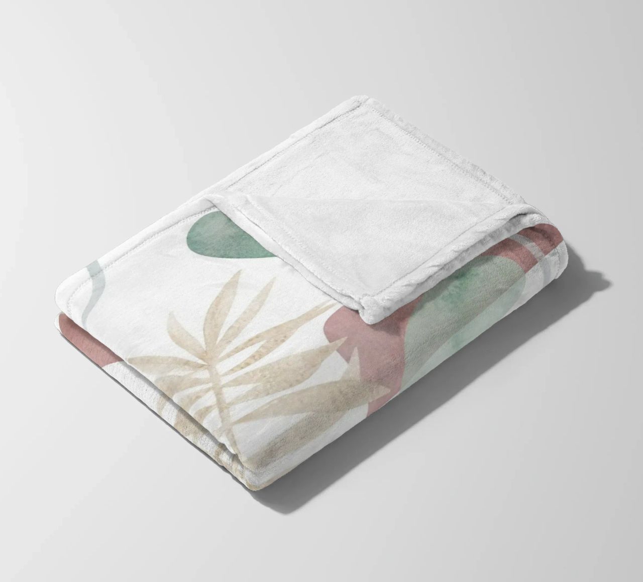 Abstract palm tree pattern - Modern botany fleece blanket by Whole©