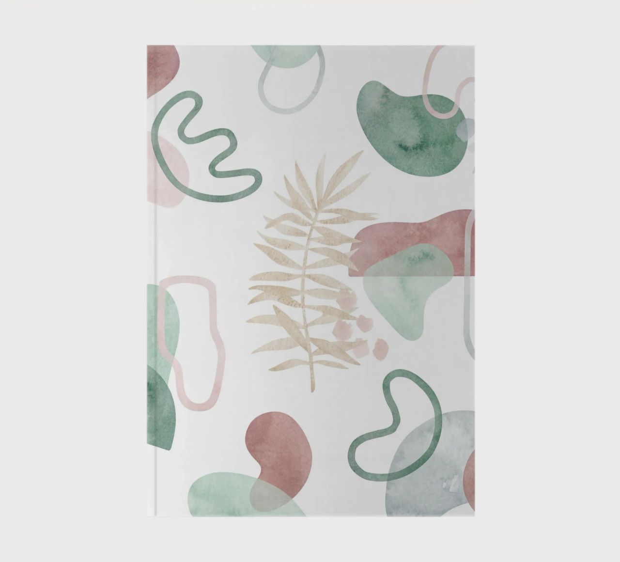 Abstract palm tree pattern - Modern botany notebook by Whole©