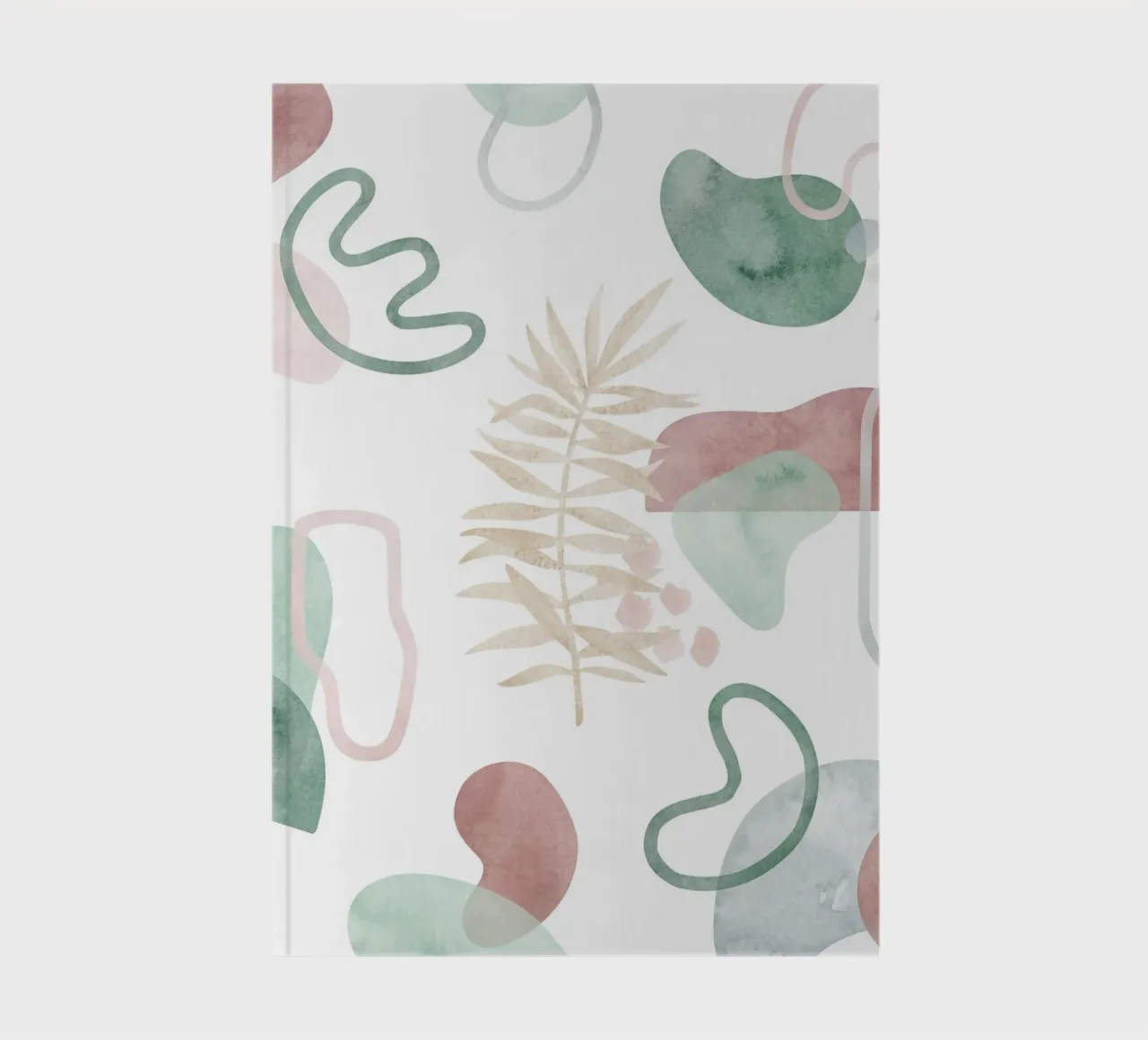 Abstract palm tree pattern - Modern botany notebook by Whole©