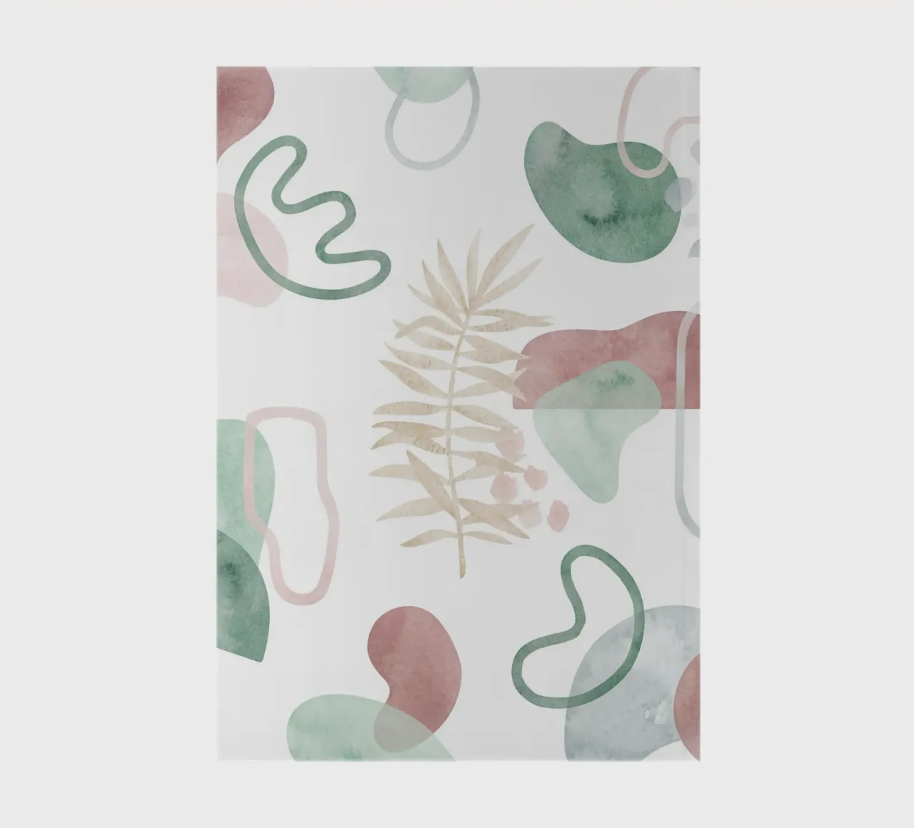 Abstract palm tree pattern - Modern botany notebook by Whole©