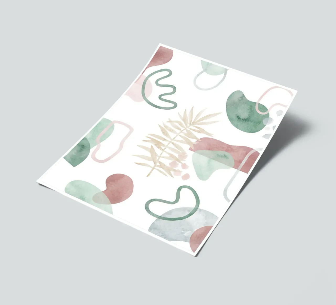 Abstract palm tree pattern - Modern botany sticker sheet by Whole©