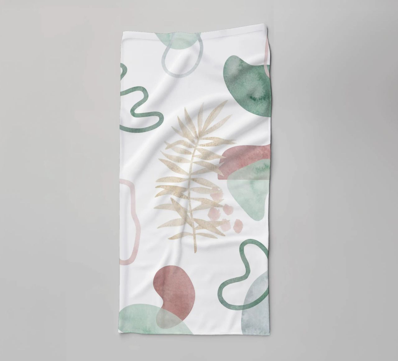 Abstract palm tree pattern - Modern botany towel by Whole©