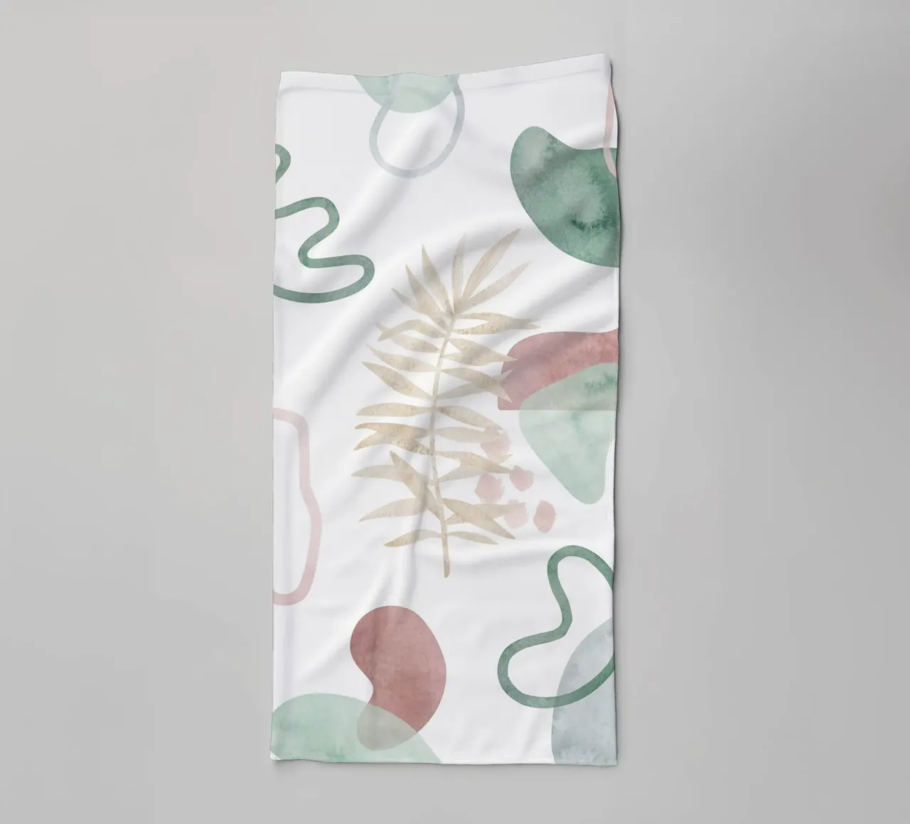 Abstract palm tree pattern - Modern botany towel by Whole©