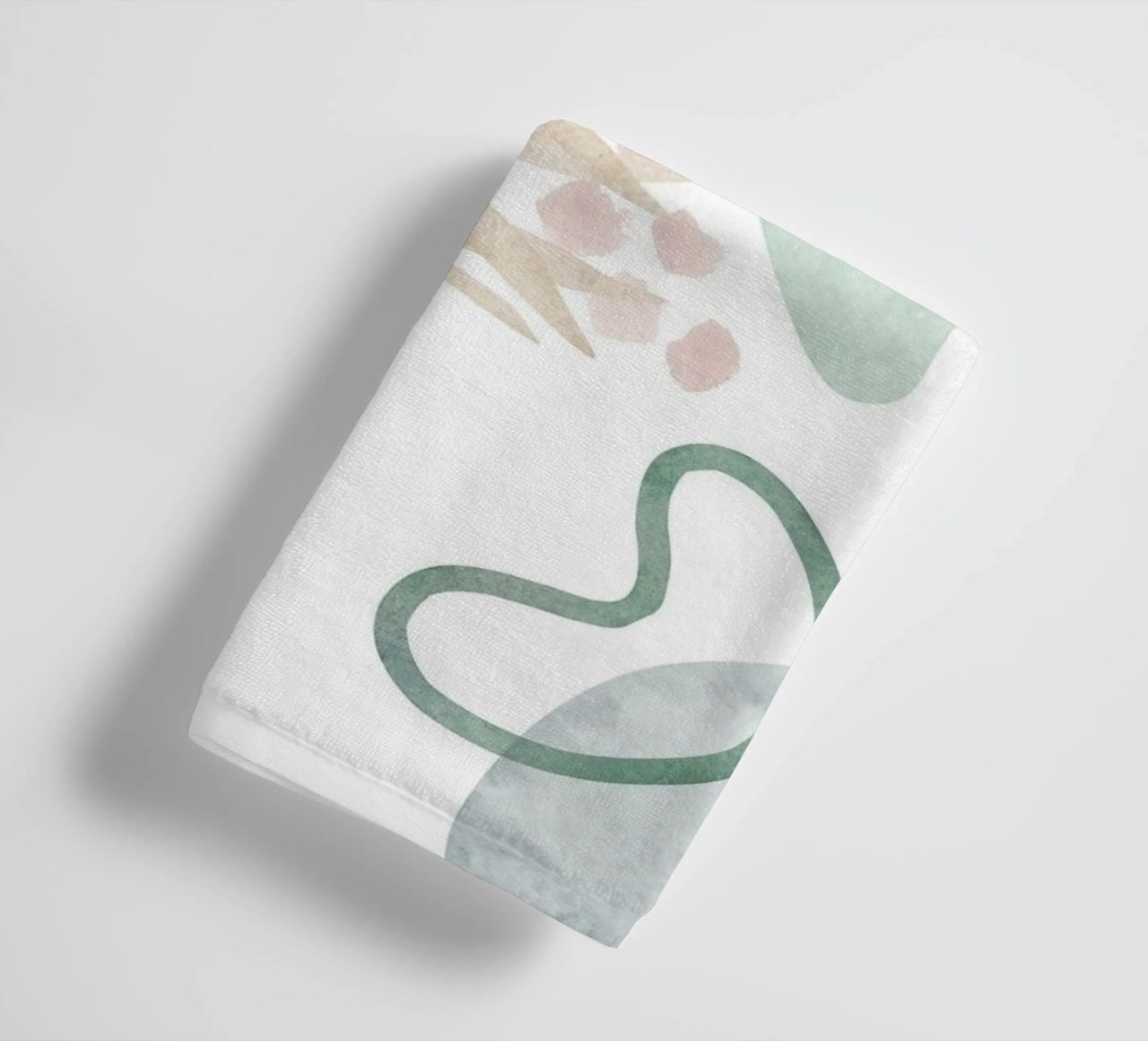 Abstract palm tree pattern - Modern botany towel by Whole©