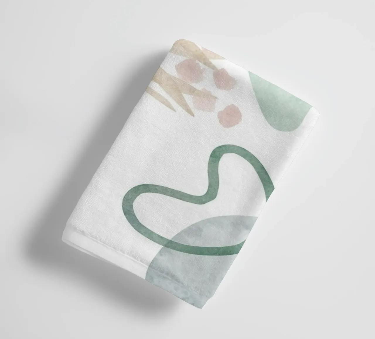 Abstract palm tree pattern - Modern botany towel by Whole©