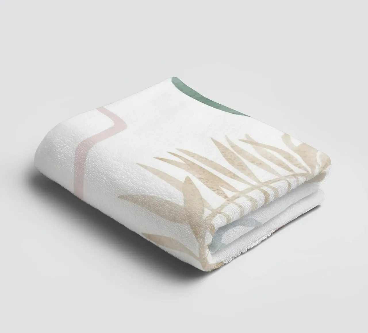 Abstract palm tree pattern - Modern botany towel by Whole©