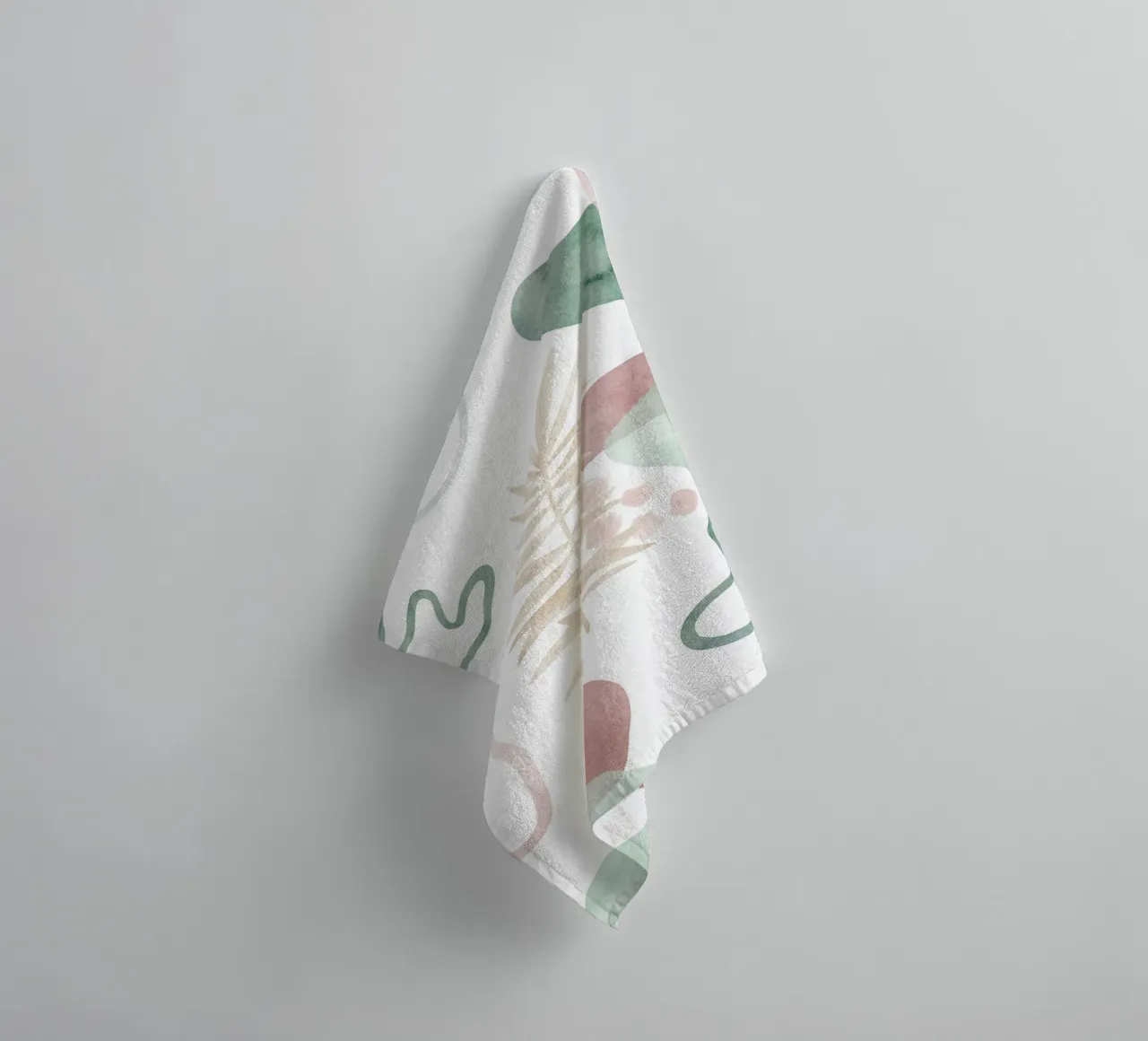 Abstract palm tree pattern - Modern botany towel by Whole©