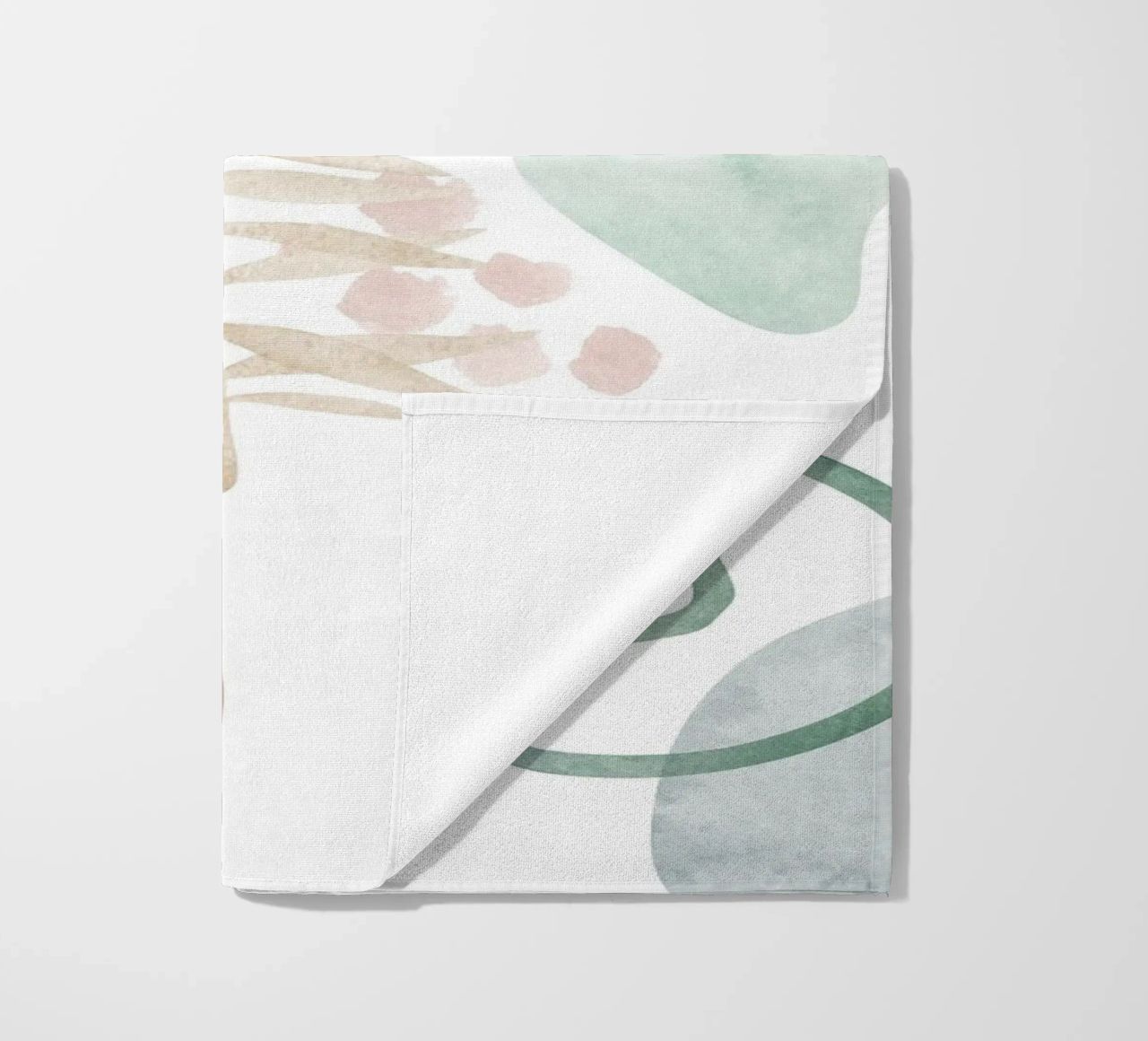 Abstract palm tree pattern - Modern botany beach towel by Whole©