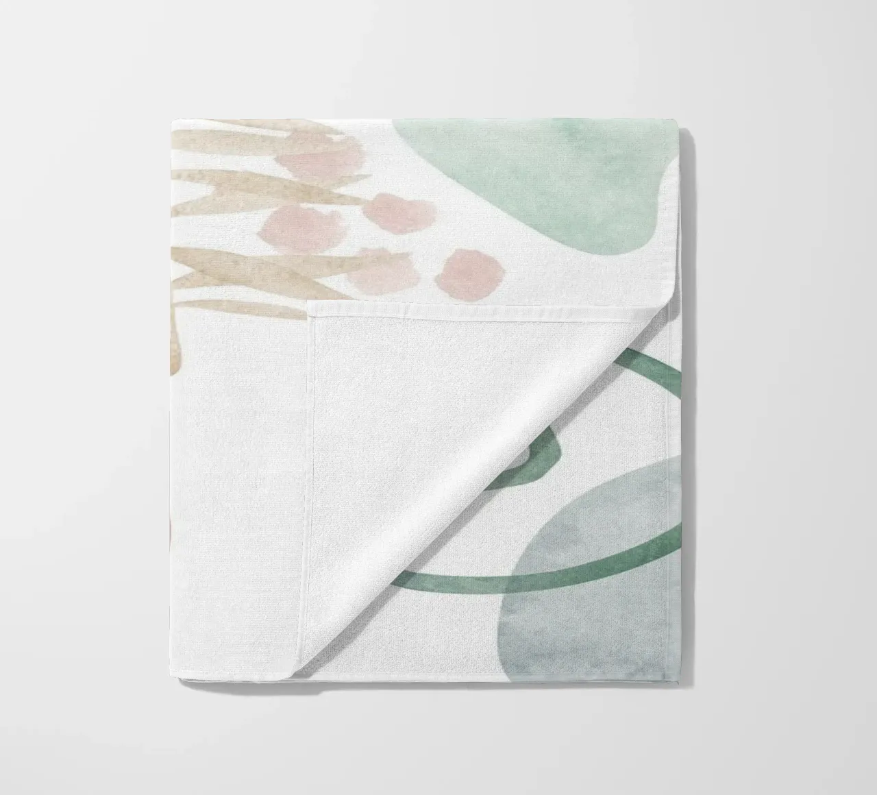Abstraktes Palmenmuster – Moderne Botanik Strandtuch von Whole©