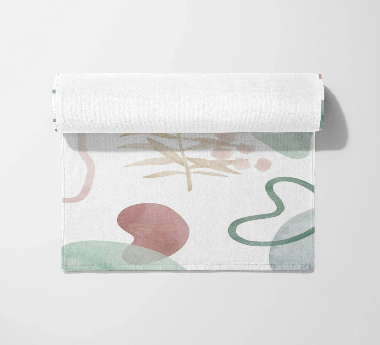 Abstract palm tree pattern - Modern botany beach towel by Whole©