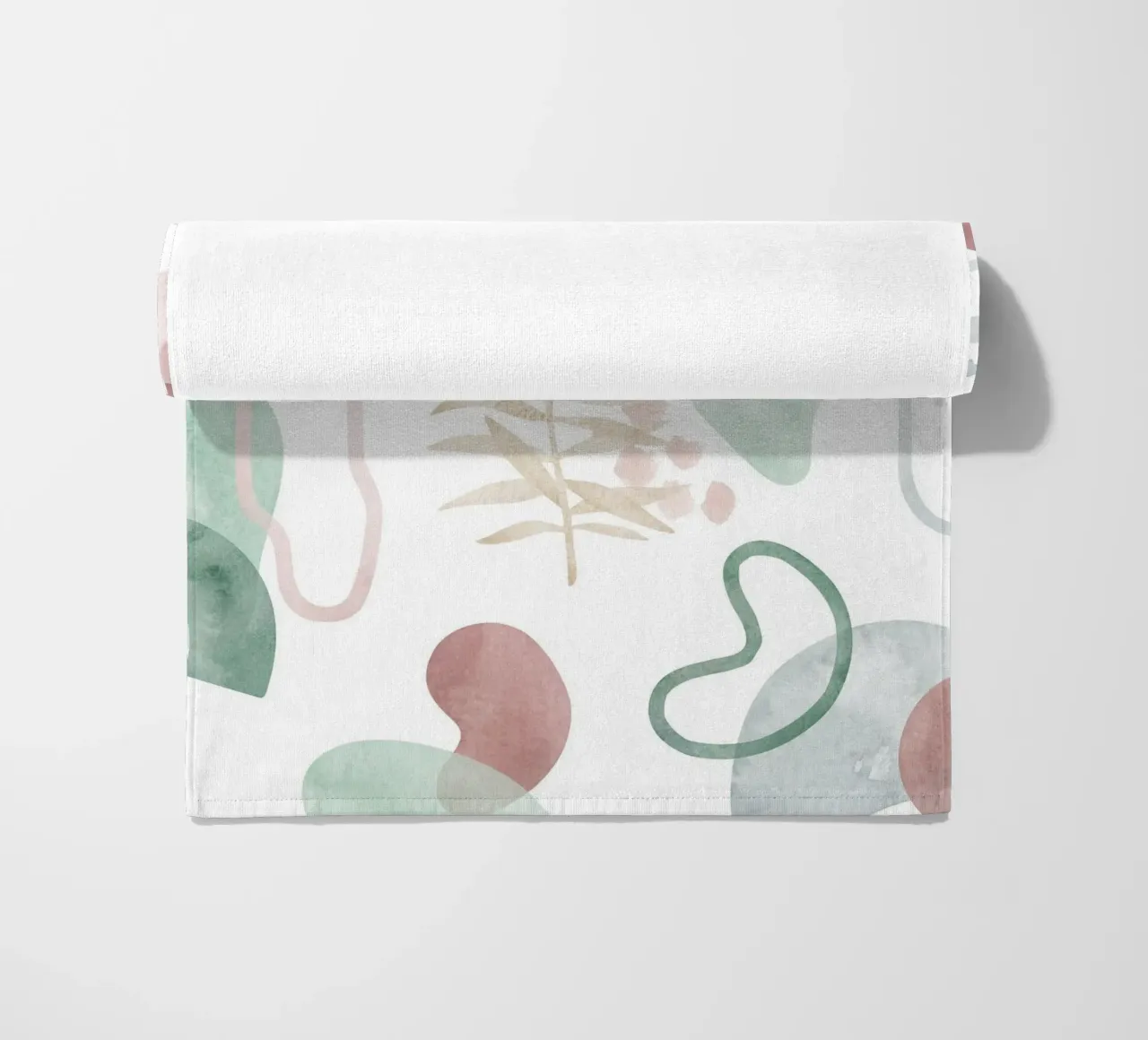 Abstraktes Palmenmuster – Moderne Botanik Strandtuch von Whole©