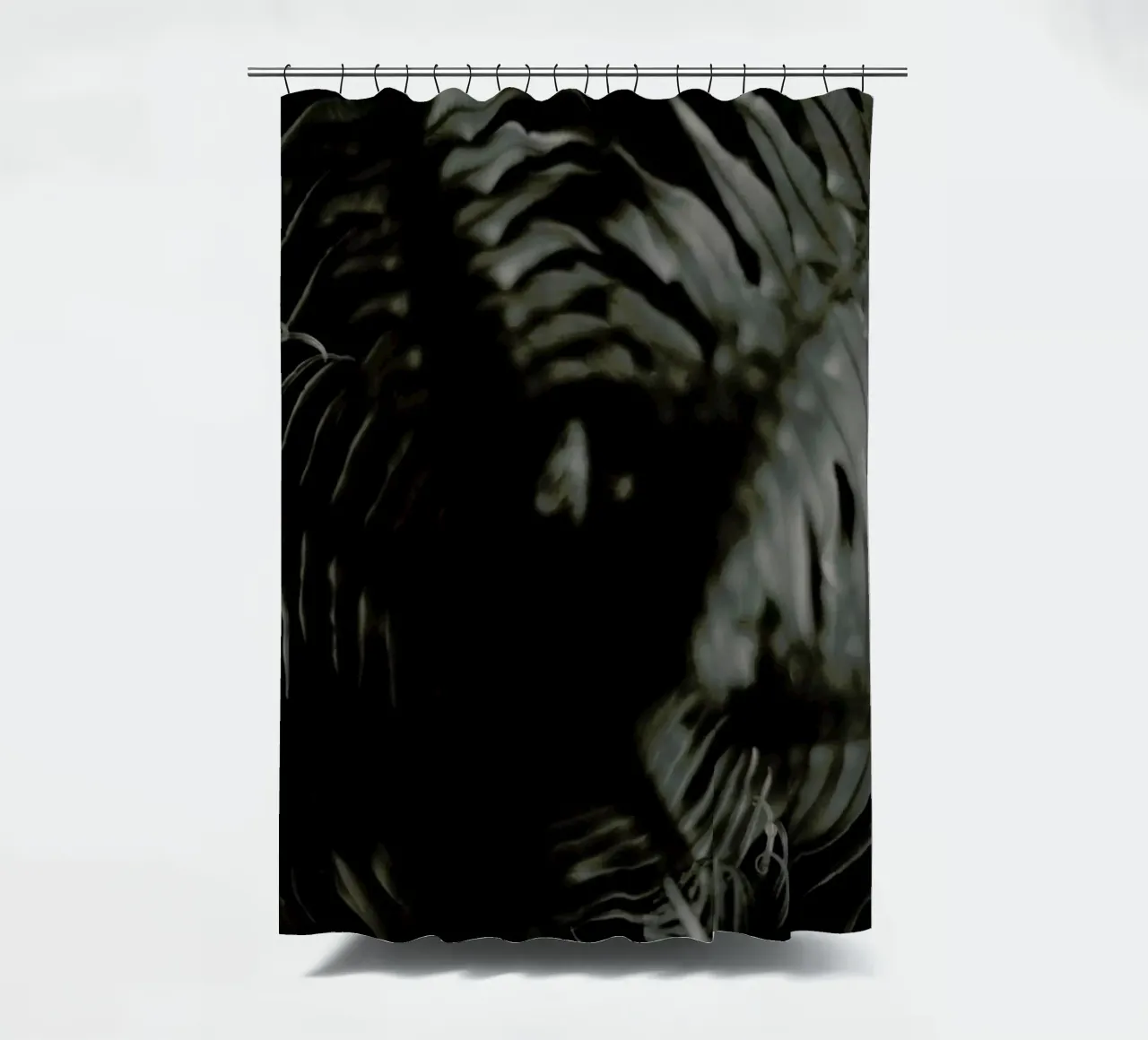 Tropical shower curtain by Anja Hebrank Photography