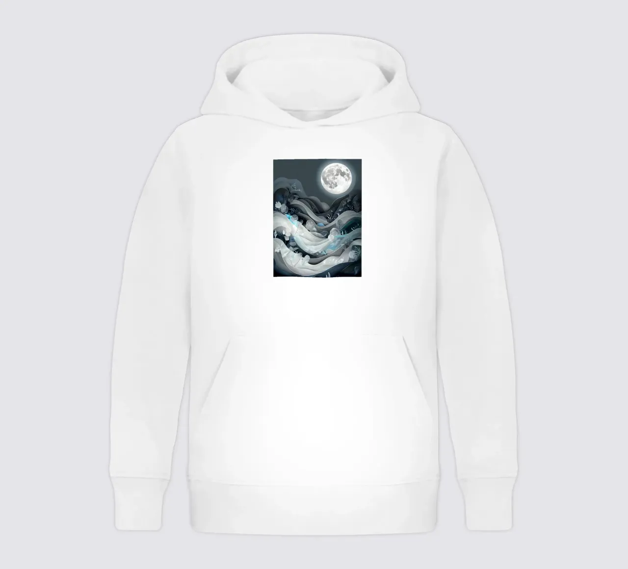 Gelassenes Mondlicht Kinder Hoodie von Artistic-shop