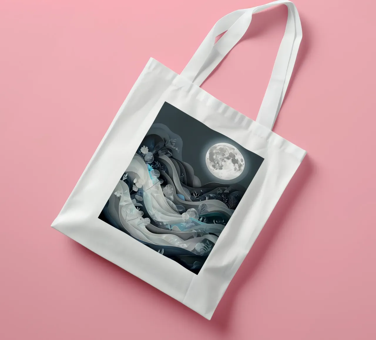 Gelassenes Mondlicht Jutebeutel von Artistic-shop