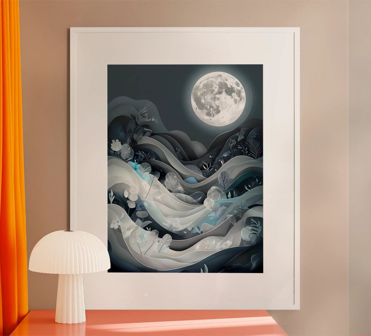 Serene Moonlight poster by Artistic-shop