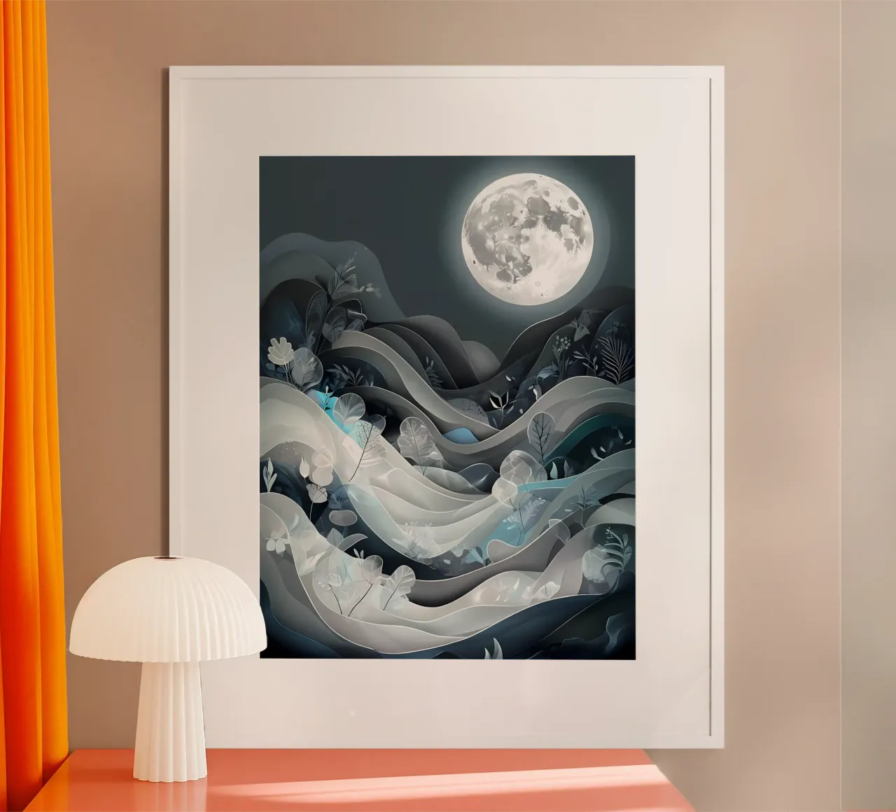 Serene Moonlight poster by Artistic-shop