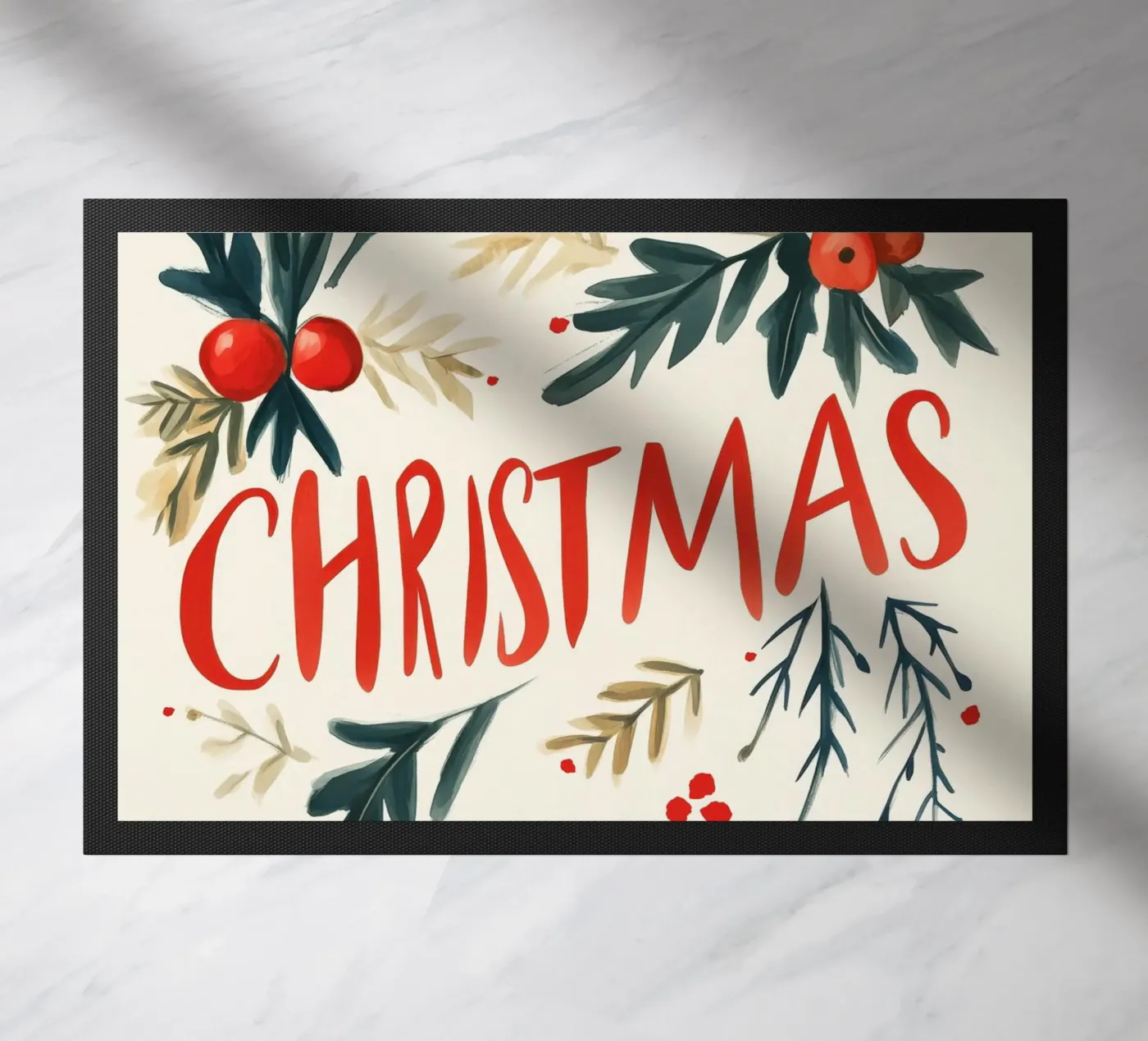 Christmas deurmat van treechild