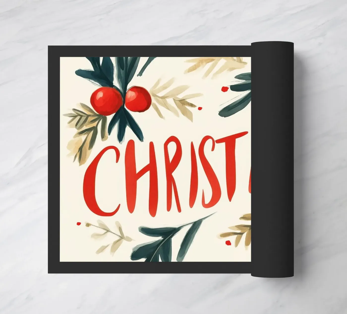 Christmas deurmat van treechild