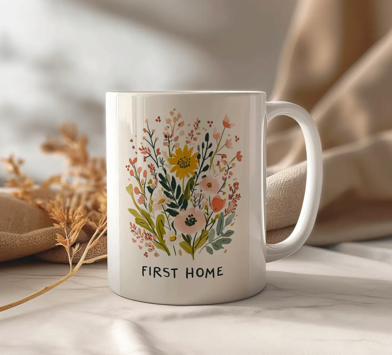 First Home (Version 1) keramische mok van treechild