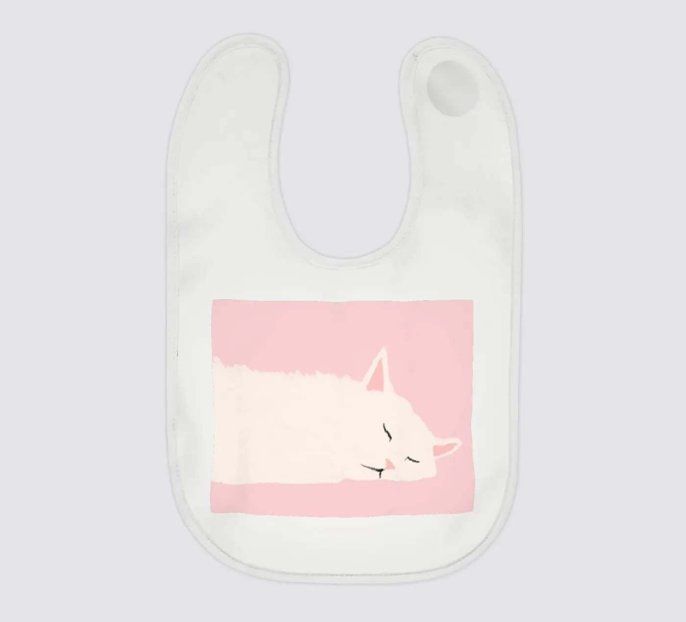 gatto che dorme bavaglino da annaamabella