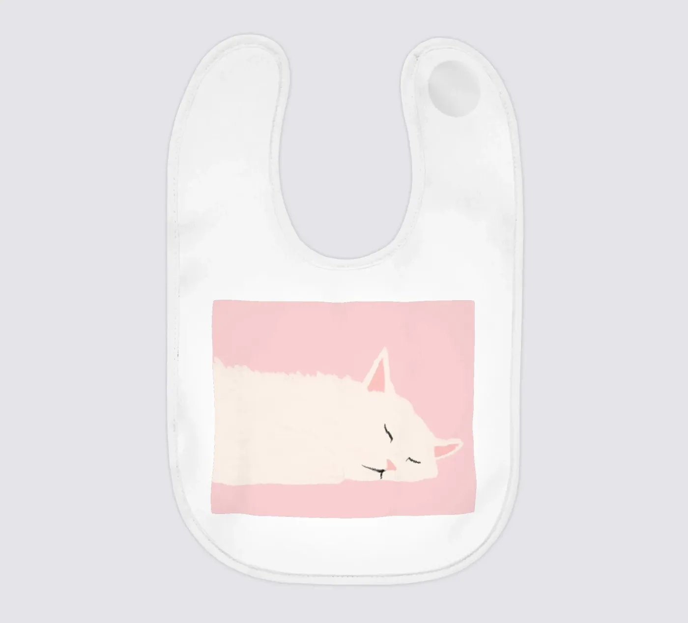 gatto che dorme bavaglino da annaamabella