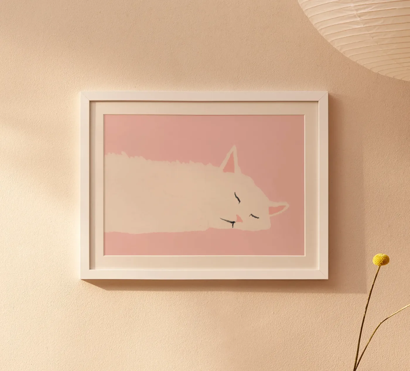 sleeping cat poster by annaamabella