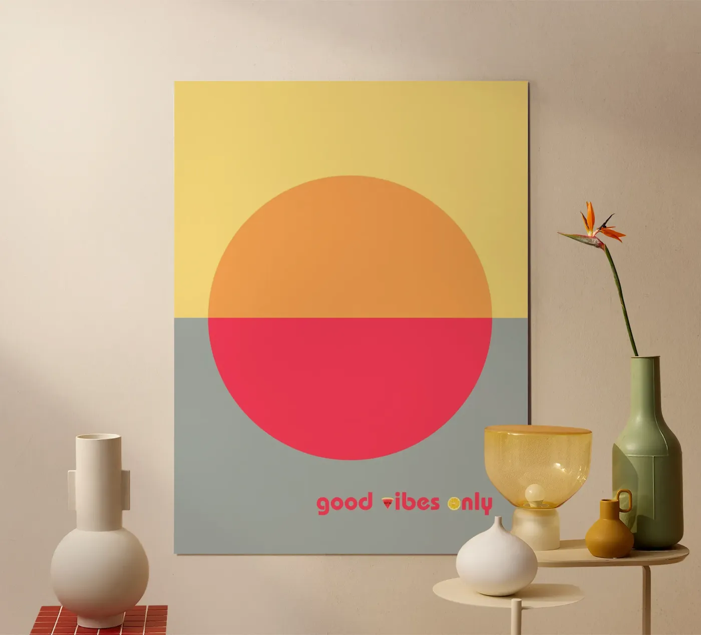 Good Vibes Only poster da https://www.juniqe.com/de/shop/kernform