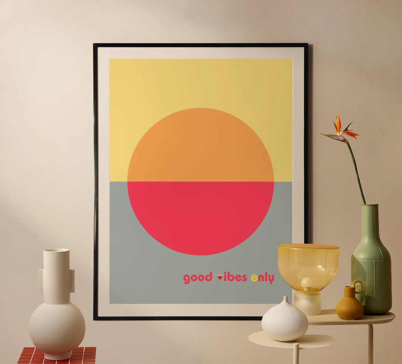Good Vibes Only poster da https://www.juniqe.com/de/shop/kernform