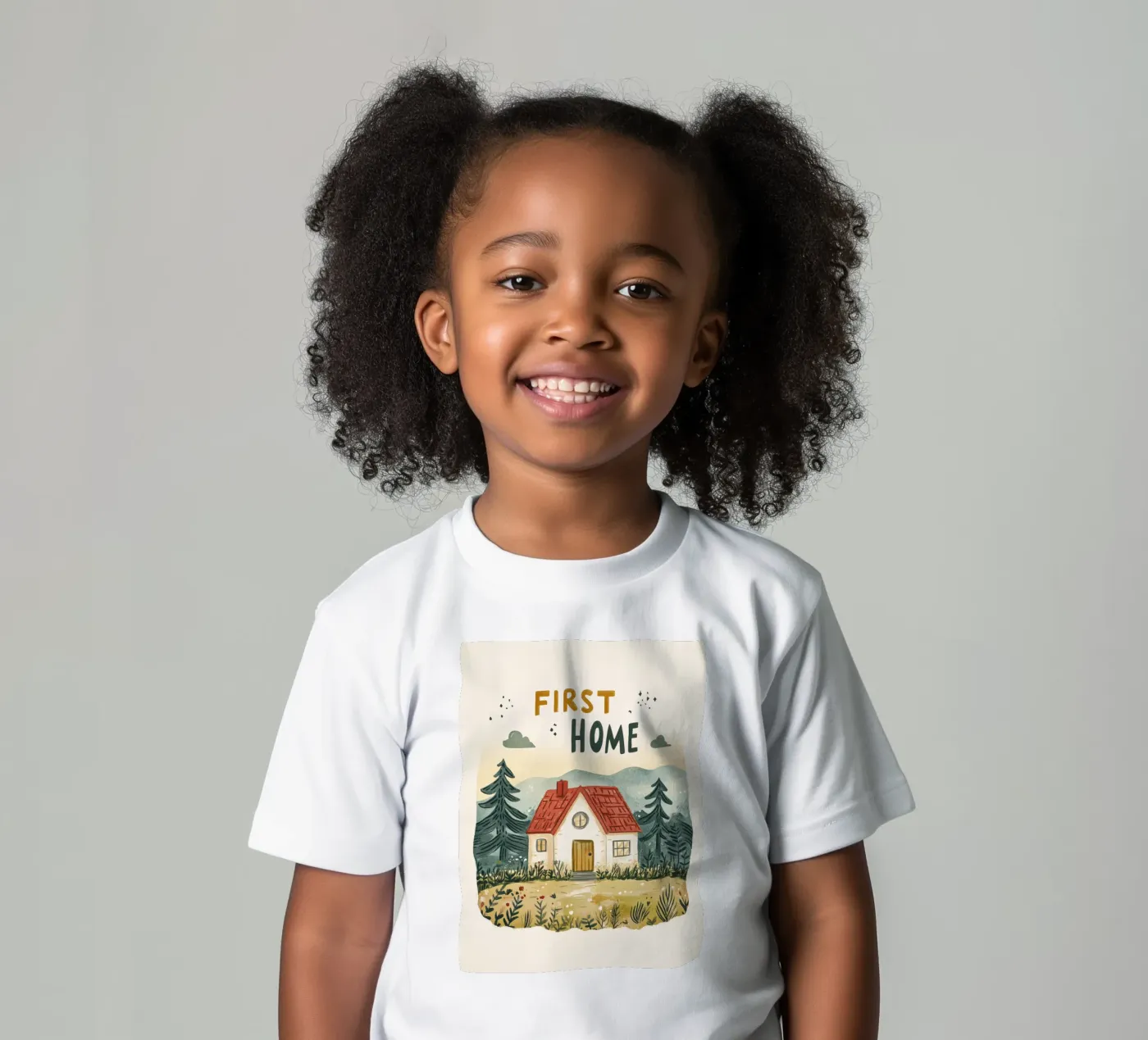First Home (Version 2) kids t-shirt by treechild