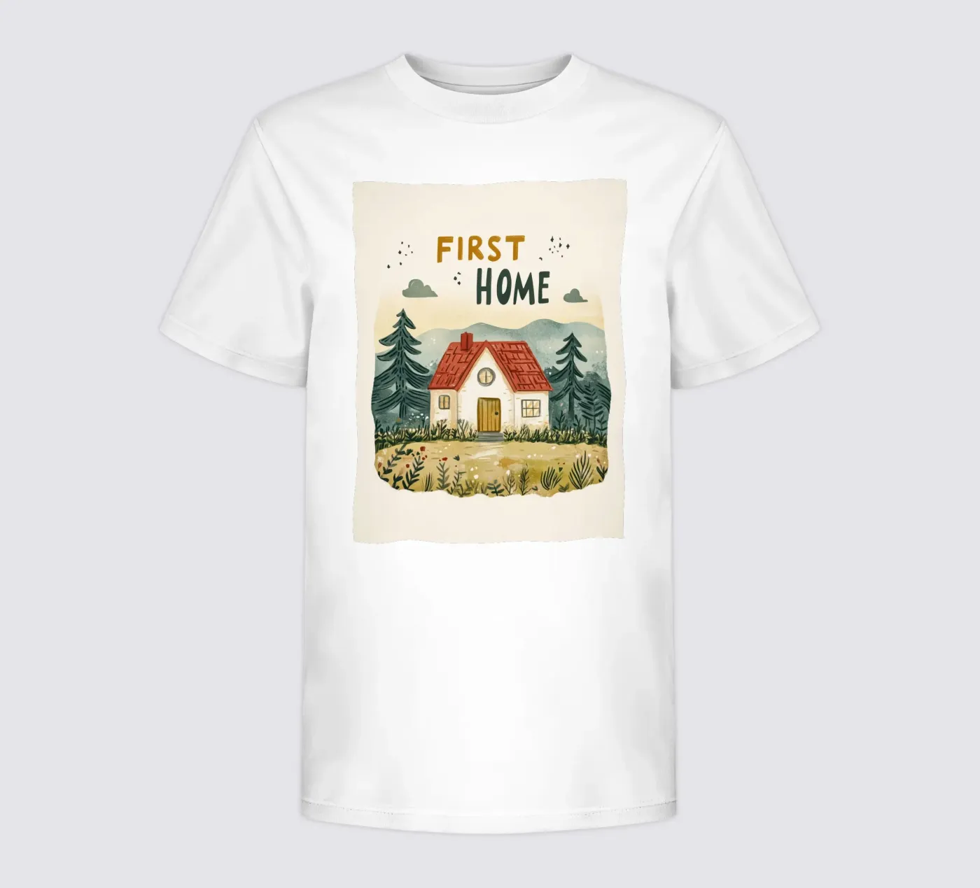 First Home (Version 2) kids t-shirt by treechild