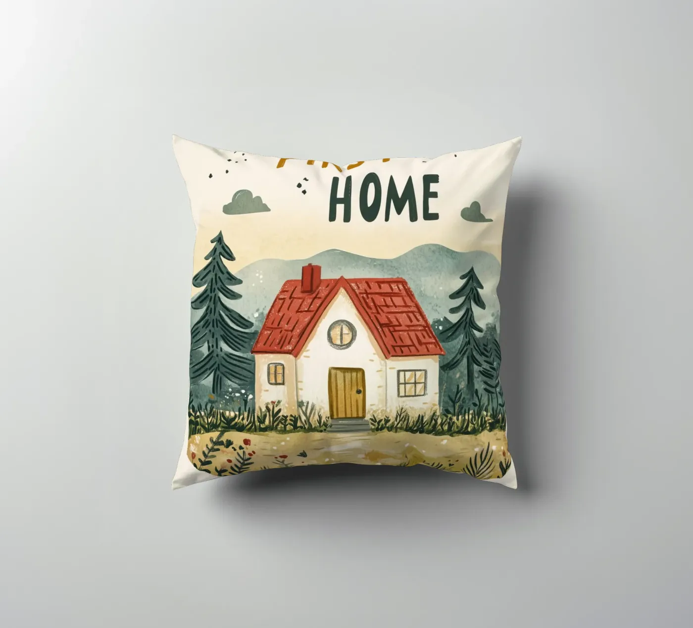 First Home (Version 2) Kissen von treechild