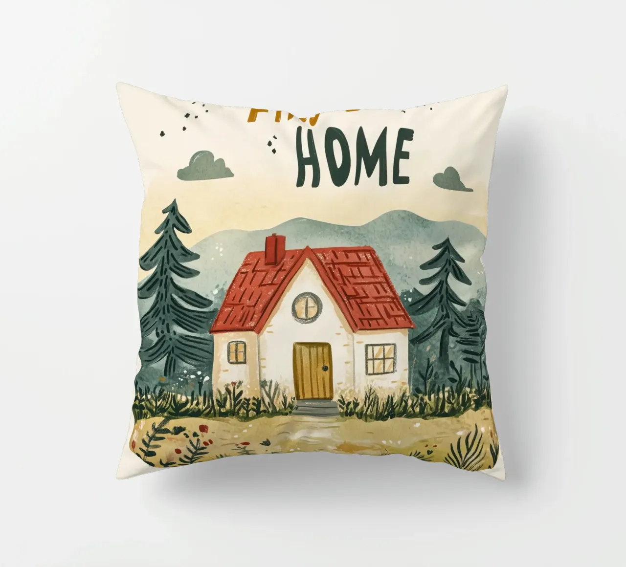 First Home (Version 2) kussen van treechild