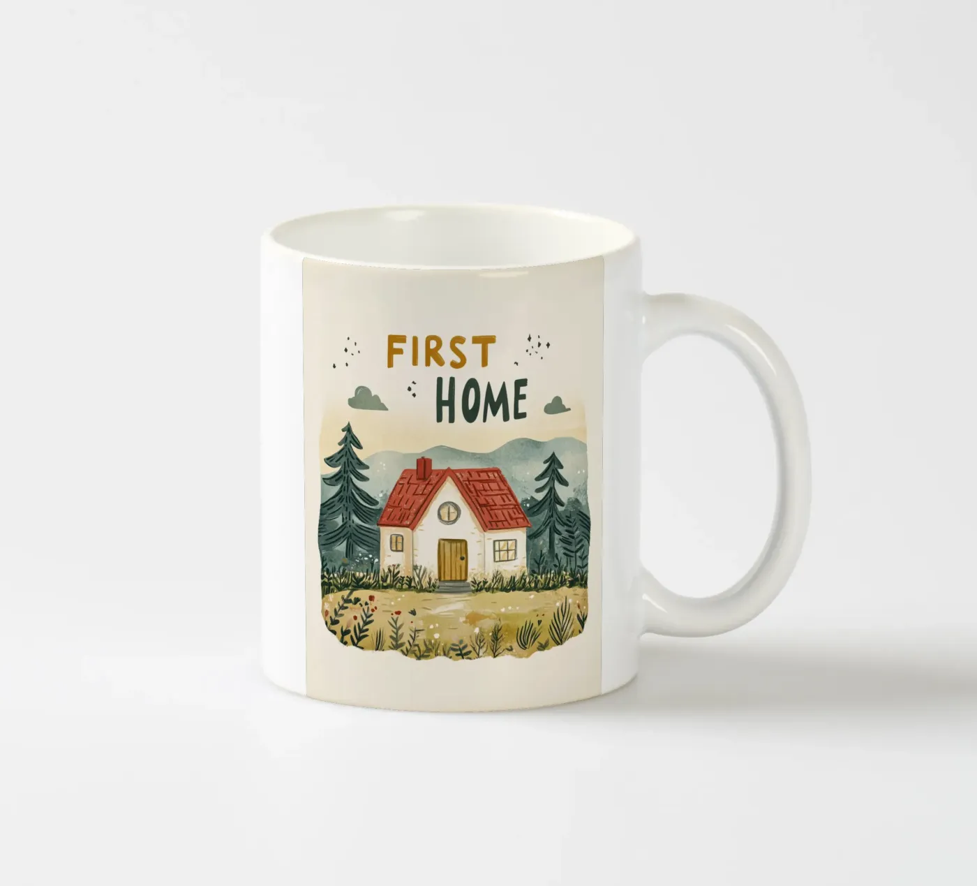 First Home (Version 2) keramische mok van treechild