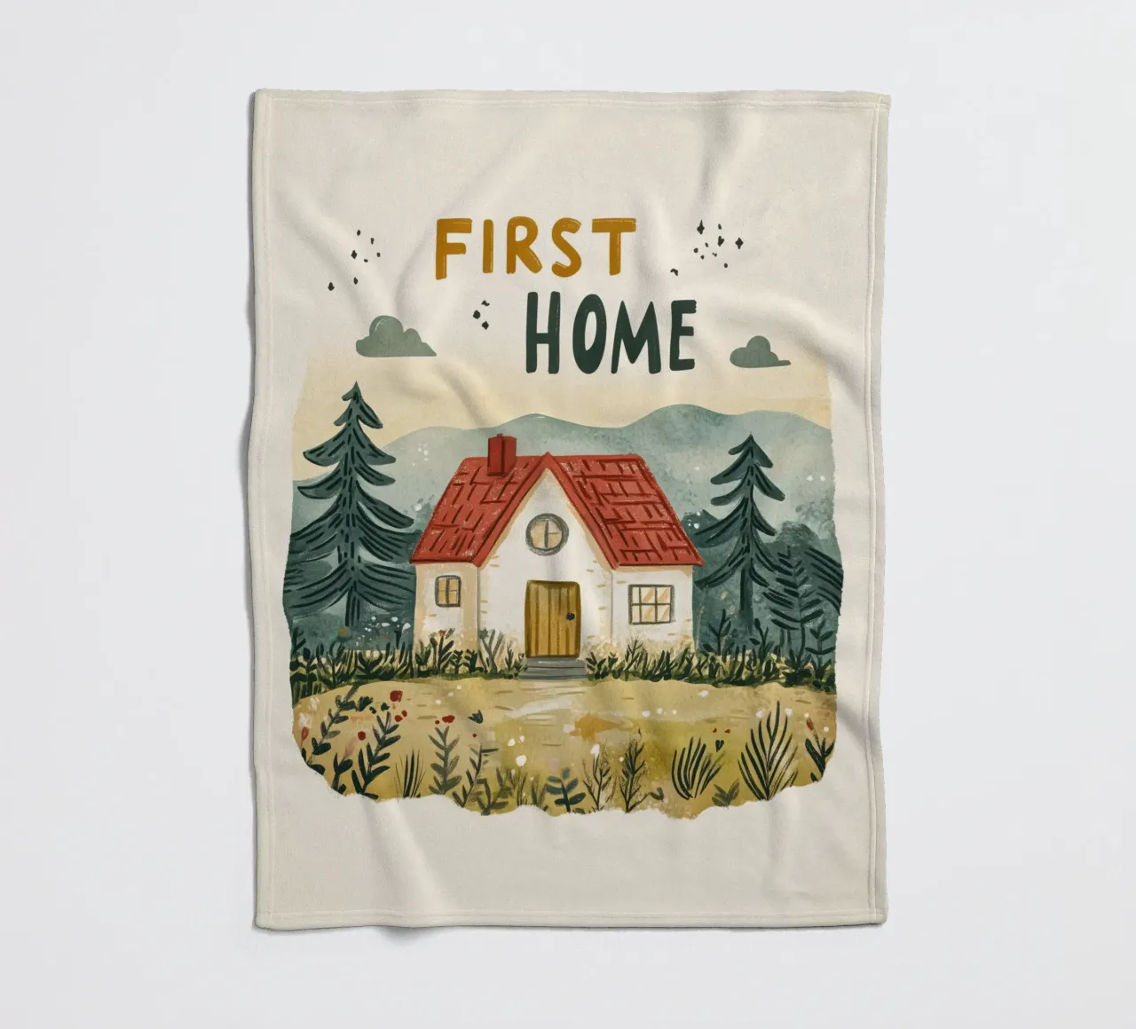 First Home (Version 2) Fleecedecke von treechild