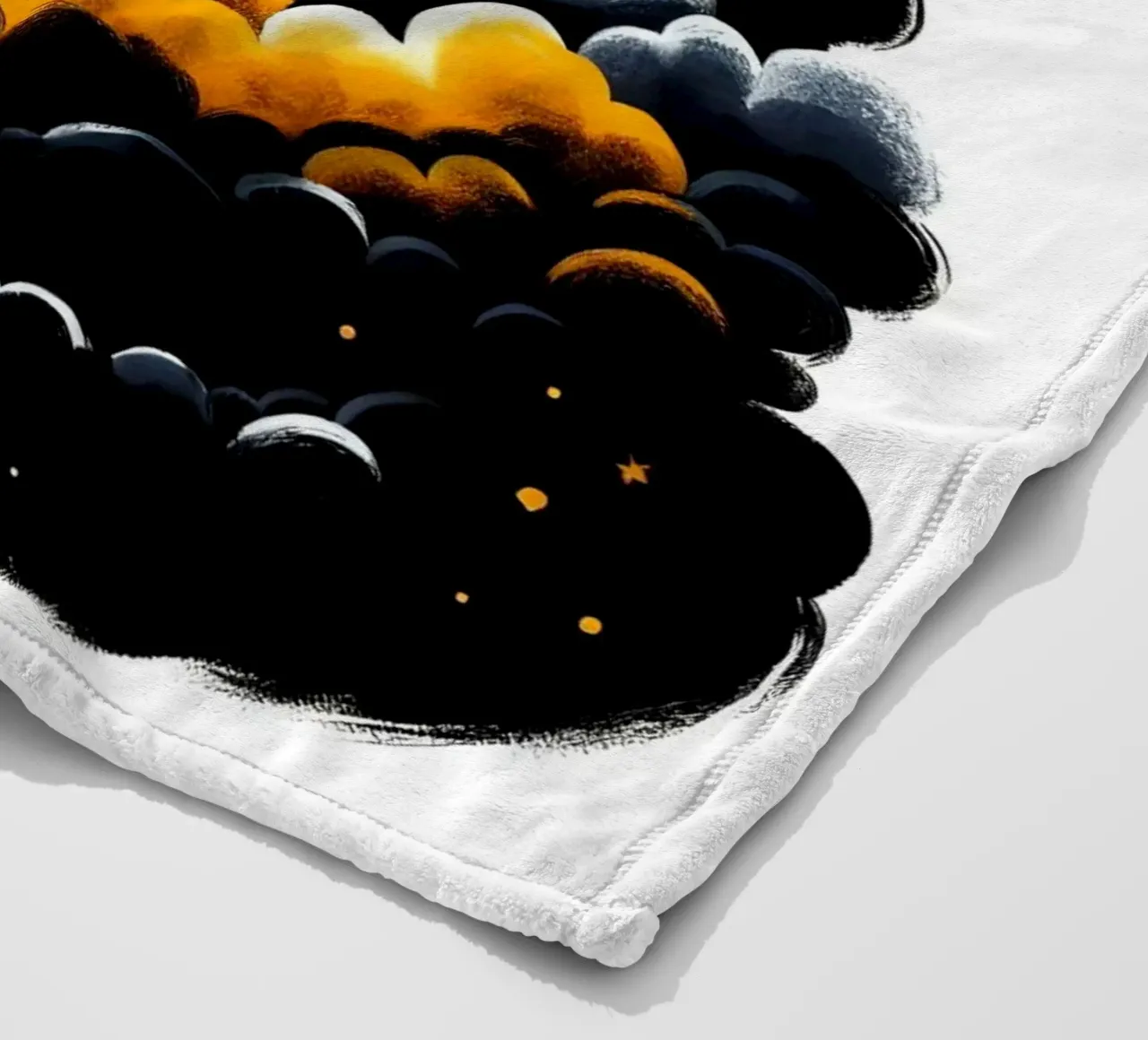 Gatto nero celeste coperta in pile da ARTOMATIC