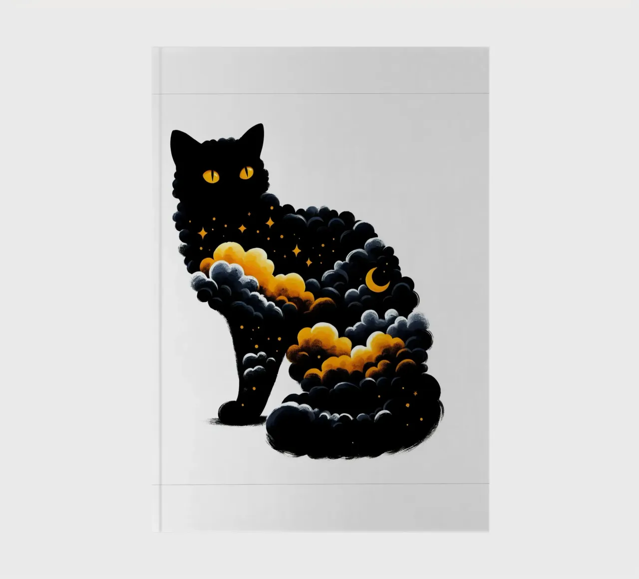Celestial Black Cat notebook by ARTOMATIC