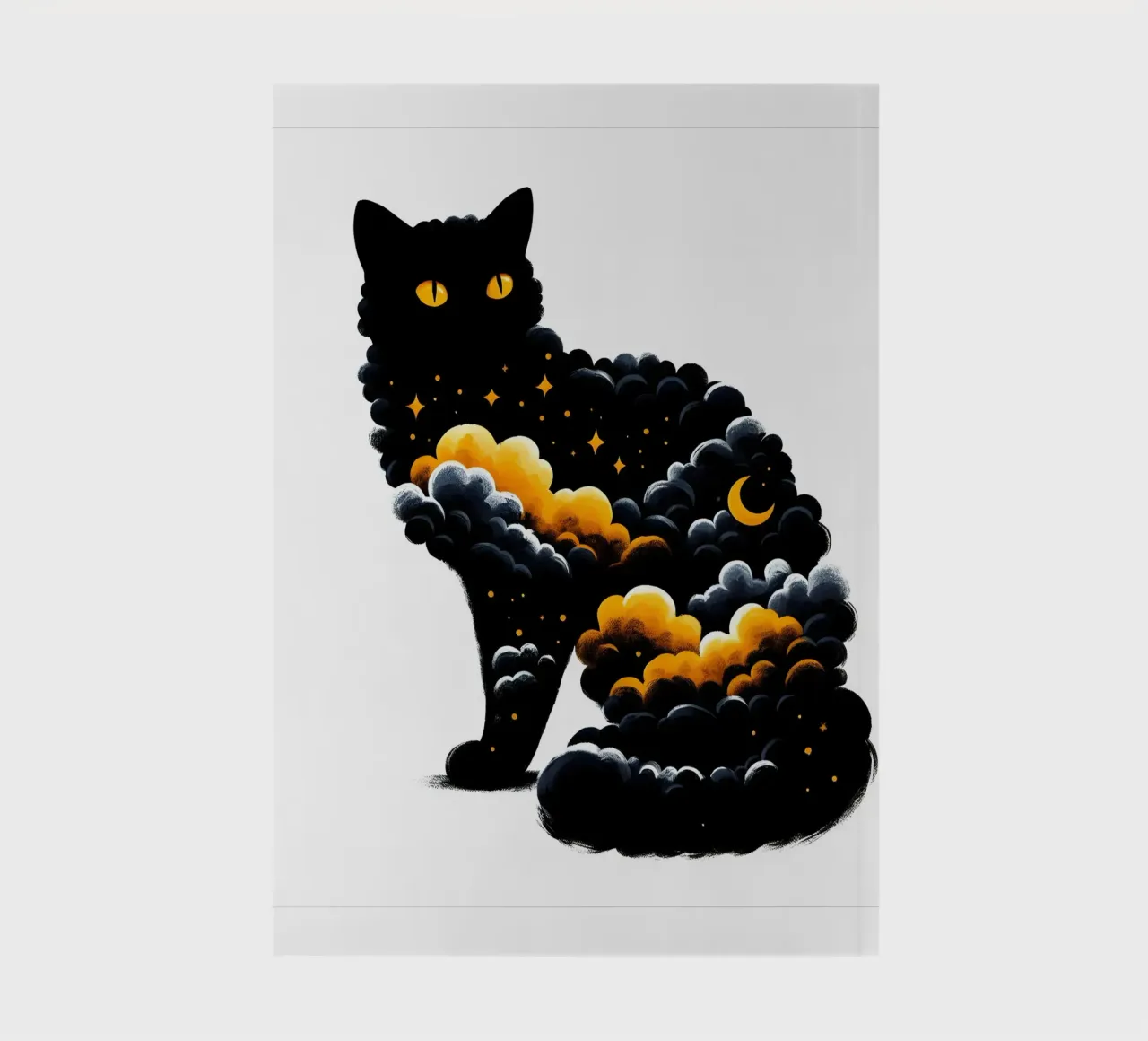 Celestial Black Cat notebook by ARTOMATIC